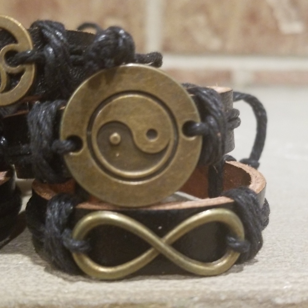Black and Gold Plated Bracelets - Picture 8 of 8